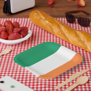 Plato De Papel Bandera Nacional de Irlanda, Estandarte irlandés, 