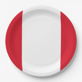 Plato De Papel Bandera: Perú