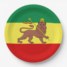 Plato De Papel Bandera rastafari (Rastafarianismo) (Rasta)