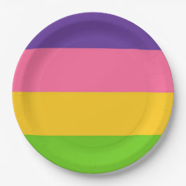 Plato De Papel Bandera Sápphica (Amor Lésbico) (LGBT)