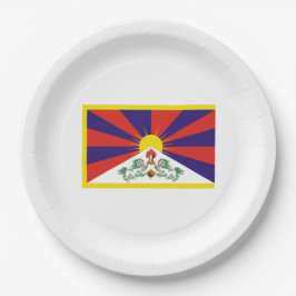 Plato De Papel Bandera tibetana (Tíbet)