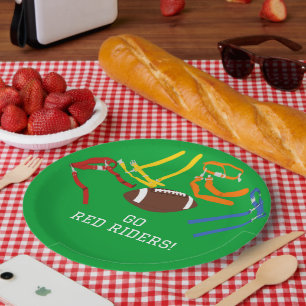 Plato De Papel Banquete de Fútbol de fin de Fiesta de temporada