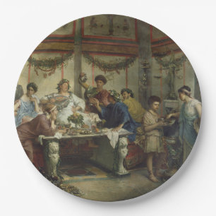 Plato De Papel Banquete romano antiguo del fiesta de cena
