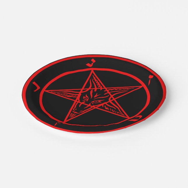 Plato De Papel Baphomet (Angular)