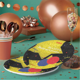 Plato De Papel Bar o Bat Mitzvah GAME ON 2