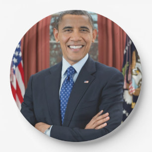 Plato De Papel Barack Obama