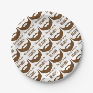 PLATO DE PAPEL BARBAS ELLOS CRECIDOS EN USTED