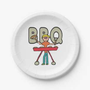 Plato De Papel Barbecue Grillmaster BQ