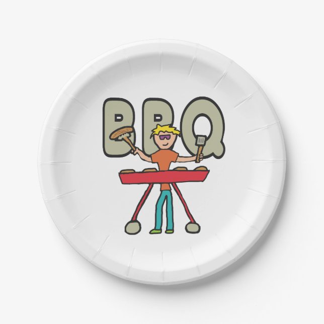 Plato De Papel Barbecue Grillmaster BQ (Anverso)