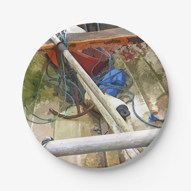 PLATO DE PAPEL BARCOS (Anverso)