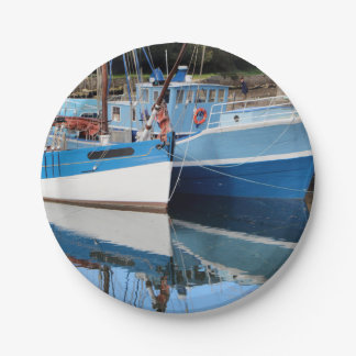 Plato De Papel Barcos antiguos de Douarnenez