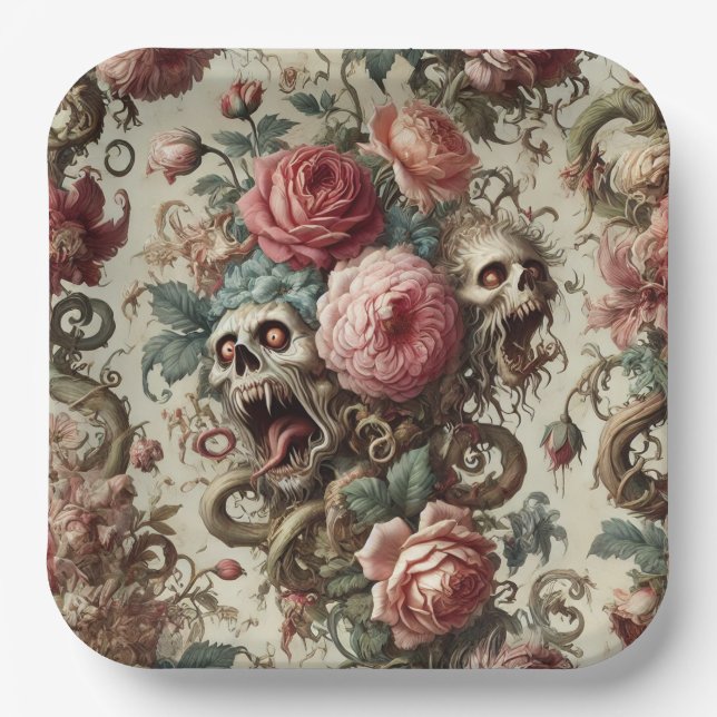 Plato De Papel Baroque Aberration – Gothic Victorian (Anverso)