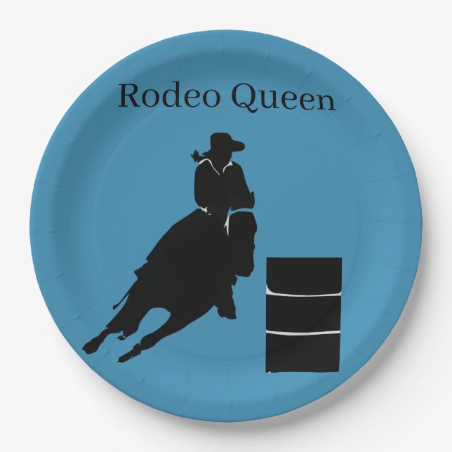 Plato De Papel Barrel Racer (Anverso)