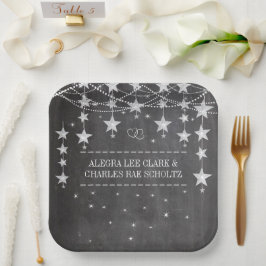 Plato De Papel Barreras de abanico con forma de tablillas