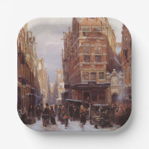 Barrio judío en Ámsterdam (escena de la ciudad vie