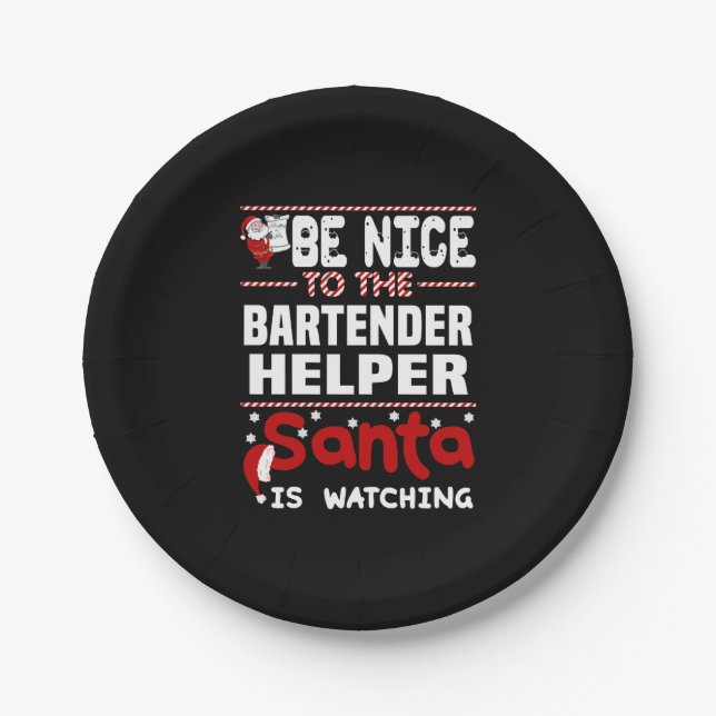 Plato De Papel Bartender Helper (Anverso)