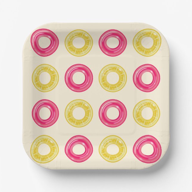 Plato De Papel Bash Fiesta del grupo Splish Splash Cumpleaños (Anverso)