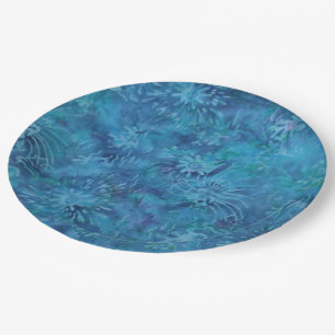 Plato De Papel Batik de Ocean Floor
