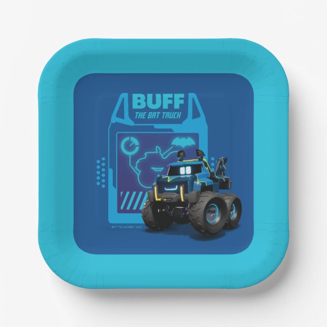 Plato De Papel Batlleras™ Buff - El Camión de Murciélago (Anverso)