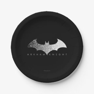 Plato De Papel Batman Arkham Knight Pixel Logo
