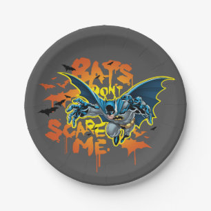 Plato De Papel Batman  Los murciélagos no me asustan