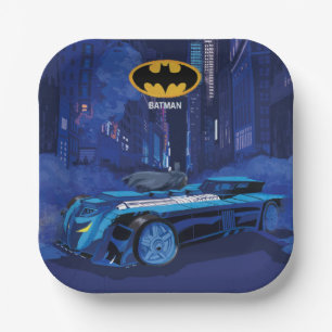 Plato De Papel Batman Patrulla Nocturna en la Ciudad de Gotham
