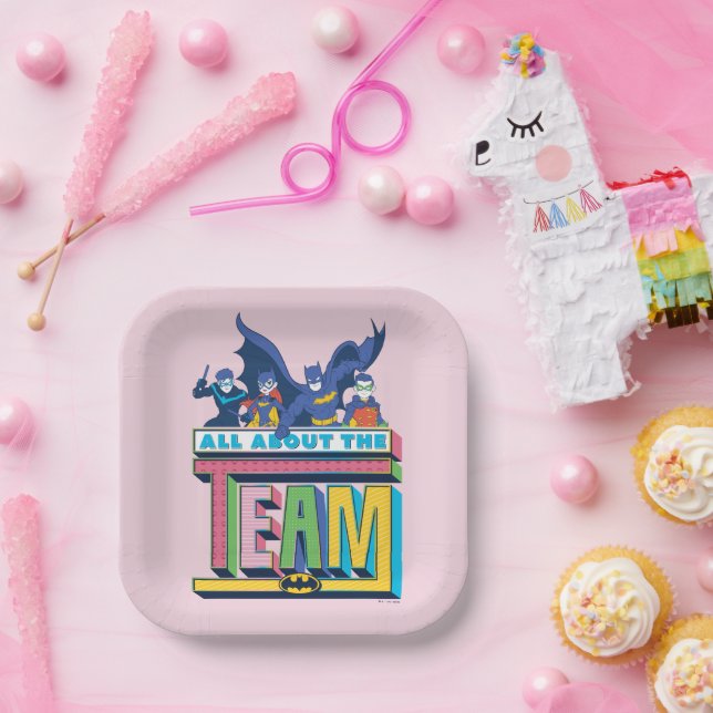 Plato De Papel Batman | Todo Sobre El Equipo (Fiesta)