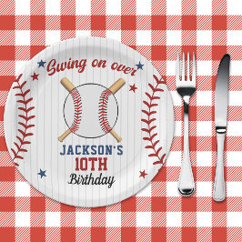 Plato De Papel "Batter Up – Baseball Theme Party for Boys