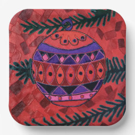 Plato De Papel Bauble