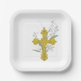 Plato De Papel Bautismo