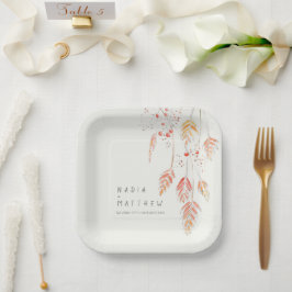 Plato De Papel Bayas de hierbas aromáticas acuáticas cascadas bod