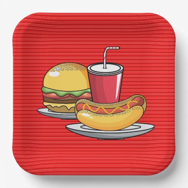 Plato De Papel BBQ Party (Anverso)