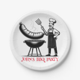 Plato De Papel BBQ Party  Personalized Chef 