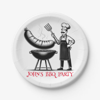 Plato De Papel BBQ Party  Personalized Chef 