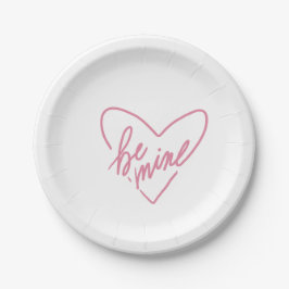PLATO DE PAPEL BE MINE PLATE