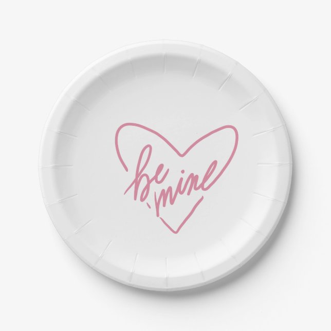 PLATO DE PAPEL BE MINE PLATE (Anverso)
