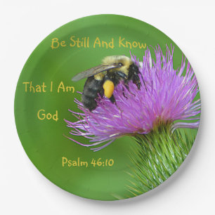 Plato De Papel Be Still Bumblebee