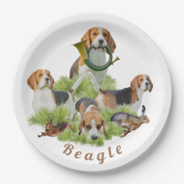 Plato De Papel Beagle