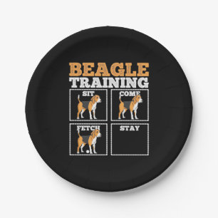Plato De Papel Beagle Dog Training Dog