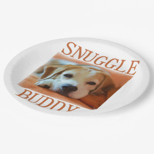 Plato De Papel beagle snuggle