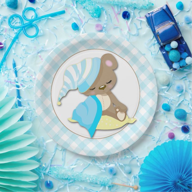 Plato De Papel Bear Bear Boy (Fiesta)