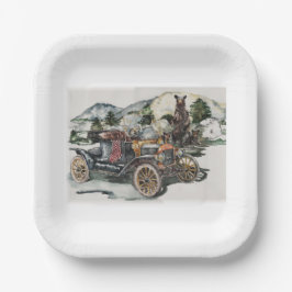 Plato De Papel Bear Mischief