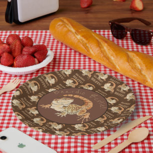 Plato De Papel ¡Beardie Bestie! 
