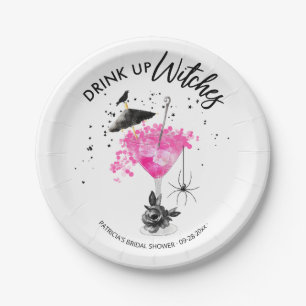Plato De Papel Beban las brujas Bridal Shower de Halloween
