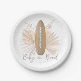 Plato De Papel Bebé a bordo Sexo Neutral