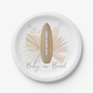 Plato De Papel Bebé a bordo Sexo Neutral