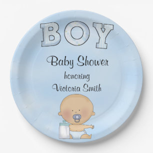 Plato De Papel Bebé de Baby Shower