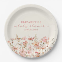 Bebé de flores silvestres en una ducha de bebé en 