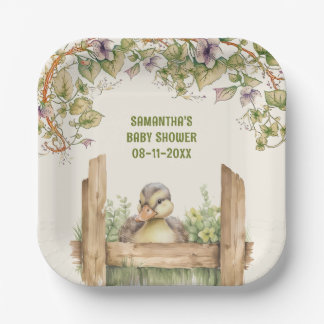 Plato De Papel Bebé Ducado de bebé