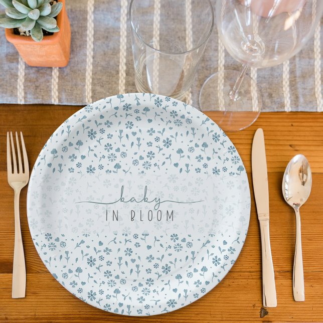 Plato De Papel Bebé en la ducha de bebé de Bloom (Subido por el creador)